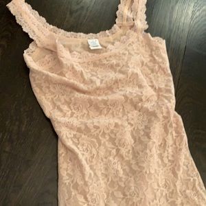 Hanky Panky lace tank women’s small